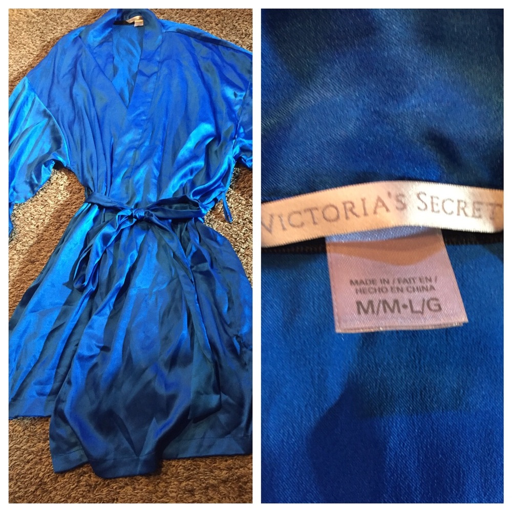 Royal blue Victoria's Secret robe